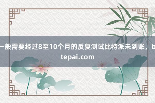 一般需要经过8至10个月的反复测试比特派未到账，bitepai.com