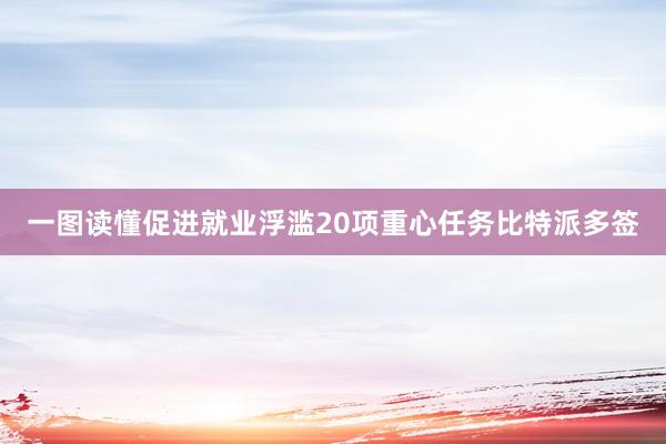 一图读懂促进就业浮滥20项重心任务比特派多签