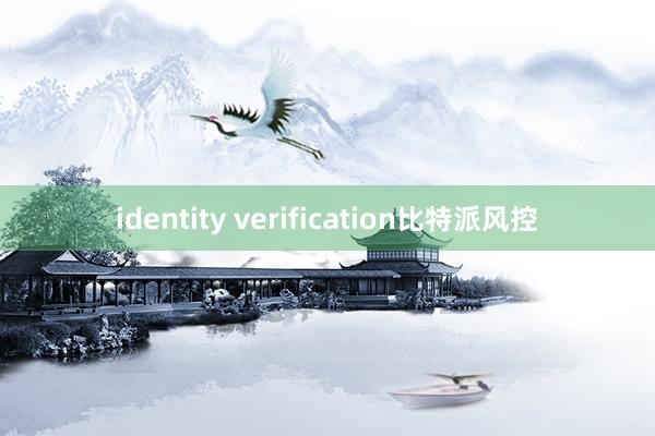 identity verification比特派风控