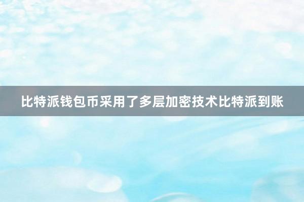 比特派钱包币采用了多层加密技术比特派到账