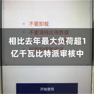 相比去年最大负荷超1亿千瓦比特派审核中