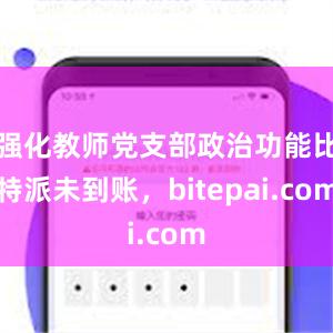 强化教师党支部政治功能比特派未到账，bitepai.com