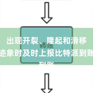 出现开裂、隆起和滑移迹象时及时上报比特派到账