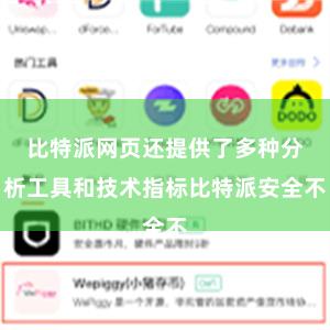 比特派网页还提供了多种分析工具和技术指标比特派安全不